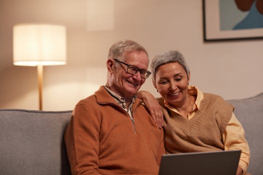 image of a family laughing together