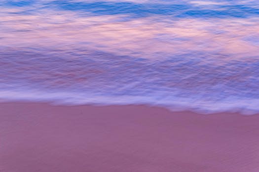 peaceful beach scene