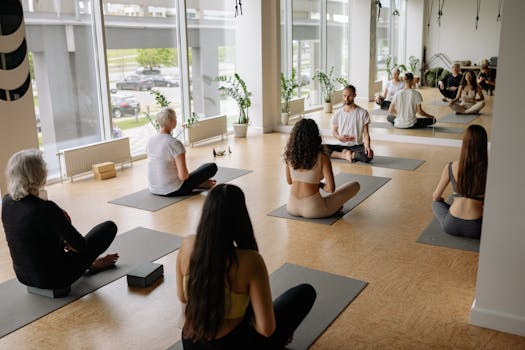 calm yoga class