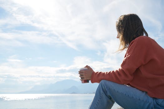 peaceful meditation scene