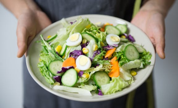 a healthy meal with fresh vegetables