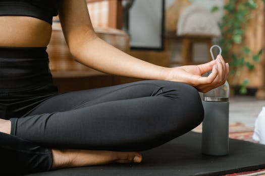 freelancer practicing breath awareness