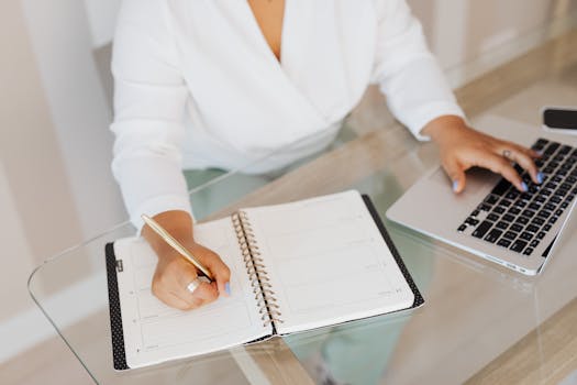 freelancer working at a desk