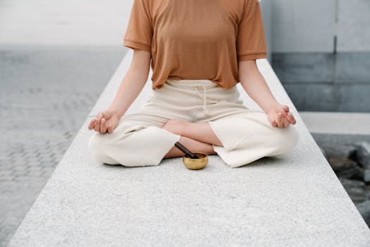 person meditating